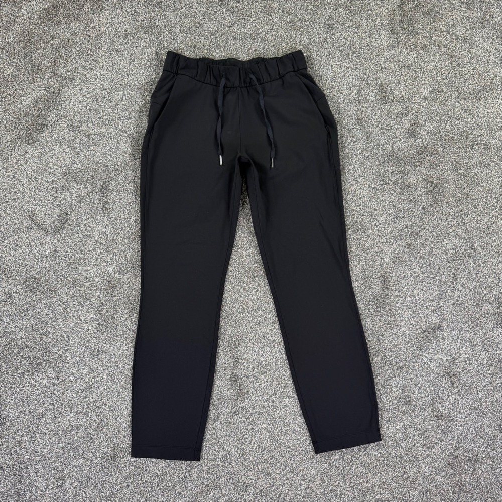 Lululemon On The Fly 7/8 Pant Women 4 Black Luxtreme Jogger Workout Train W5ALWS